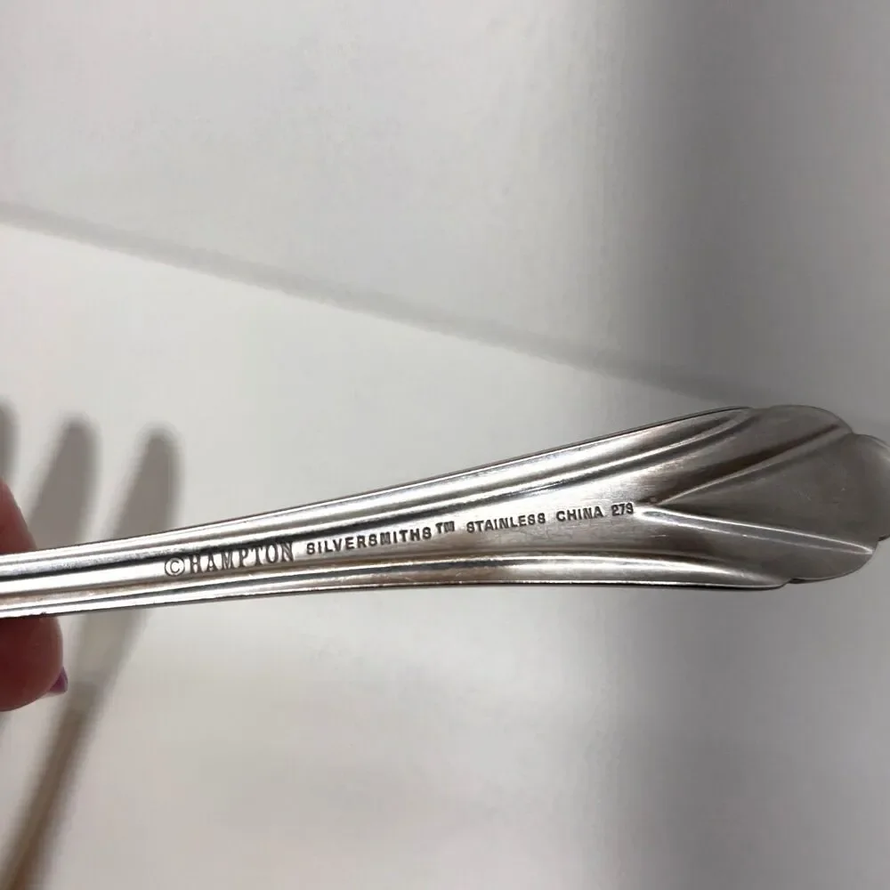 Lot Of 23 Pcs Hampton Silversmiths 273 Stainless Silverware Forks Spoons Knives